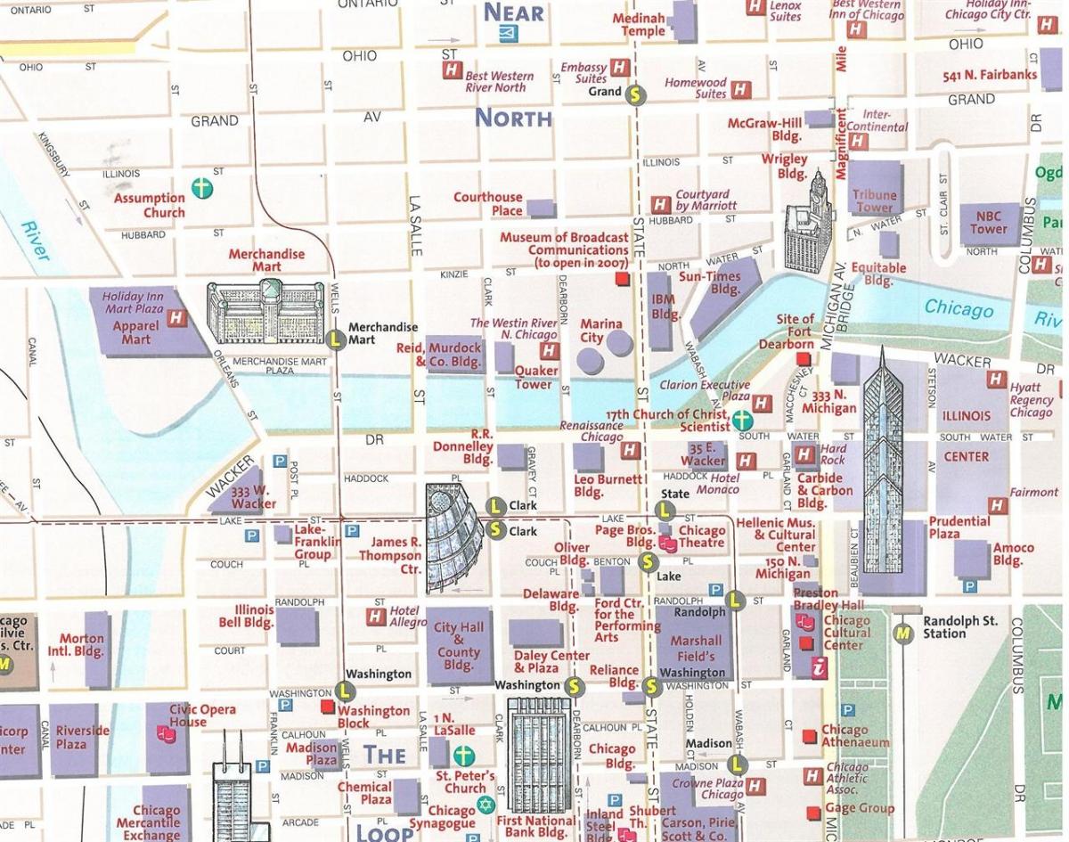 kartta city of Chicago