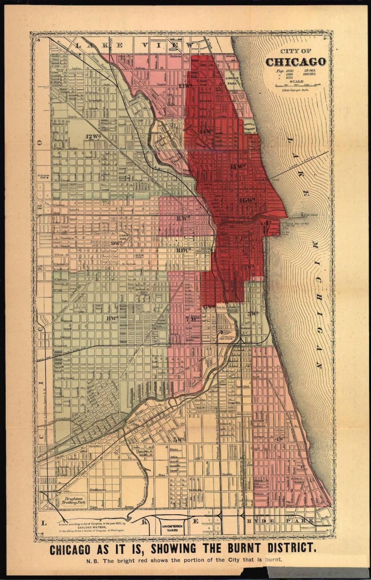 kartan suuri Chicago fire