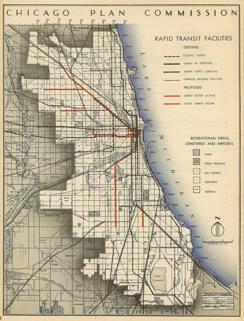 kartta Chicago metro