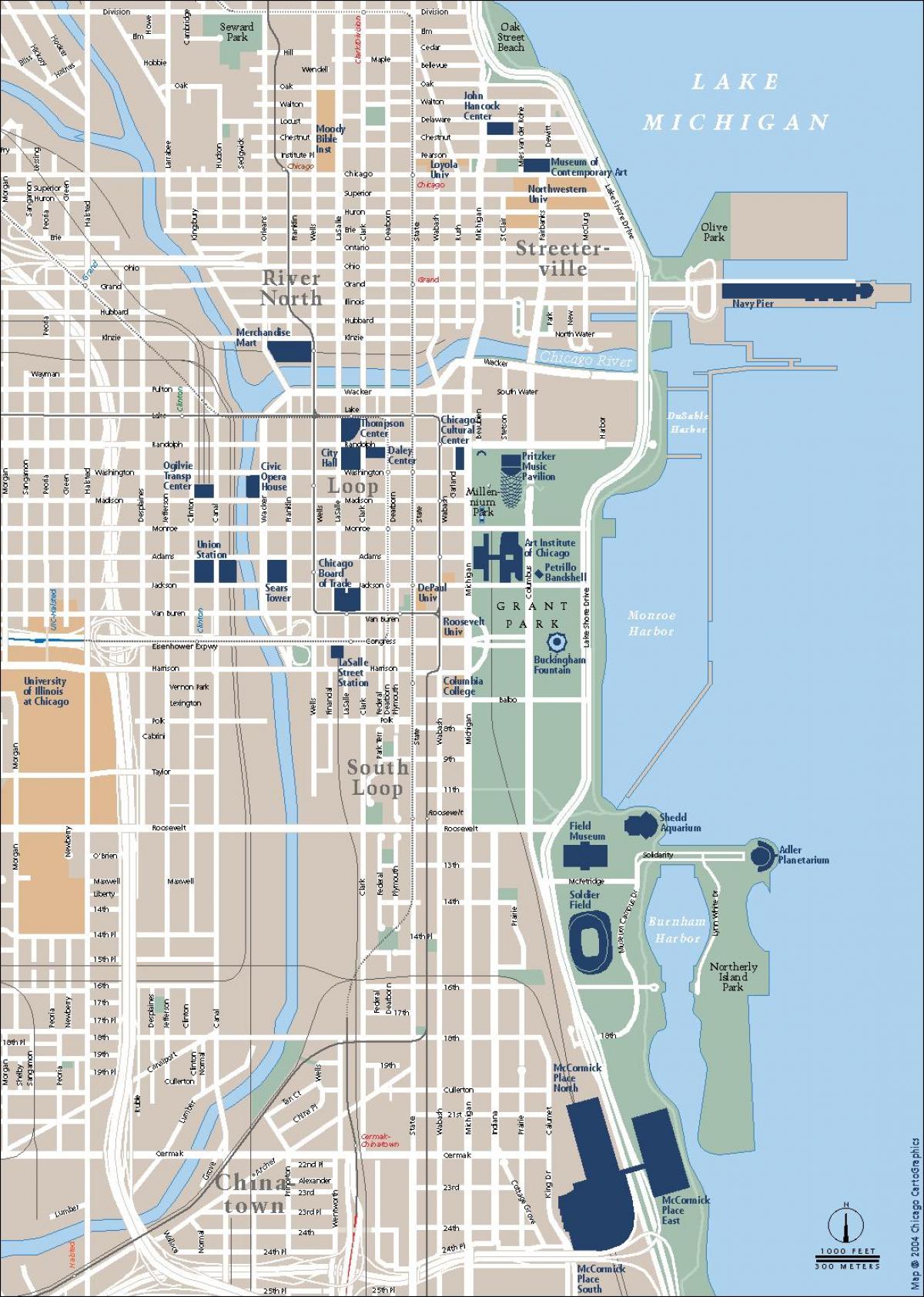 liikenteen kartta Chicago