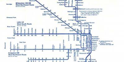 Kartan sininen viiva Chicago