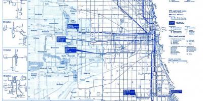 Chicagon linja-järjestelmän kartta