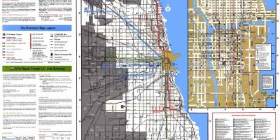 Bussilinjat Chicago kartta