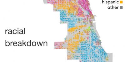Kartta Chicago etnisyys