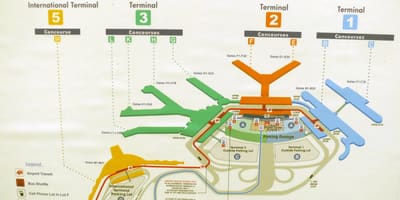 Kartta O ' Hare terminaalit